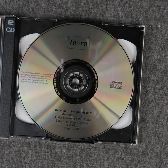 Eugen Jochum 2 CD Set Inedits Bruckner Symphony 8 Dvorak Concerto Tahra France - Picture 4 of 5